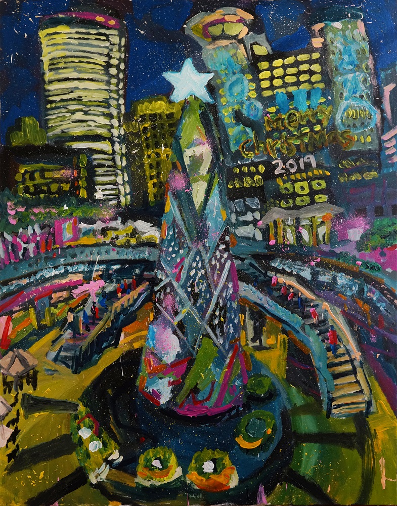 新北市夜晚的耶誕城